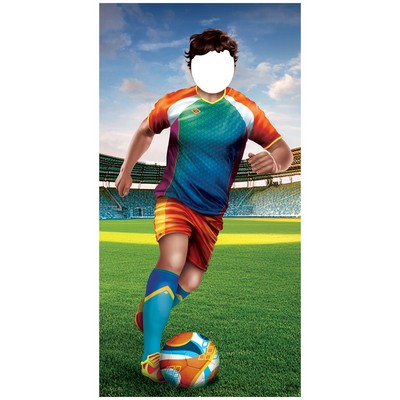 Soccer Player Photo Prop Stand-Up