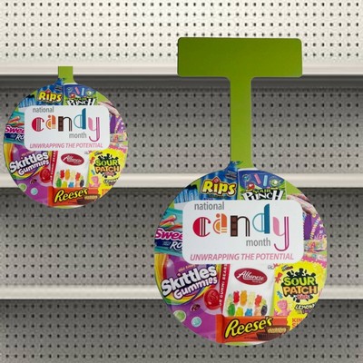 Vinyl Shelf Talker (4"x7.25") Round