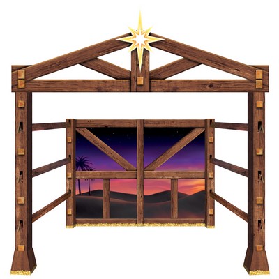 Nativity Scene Photo Prop Stand-Up