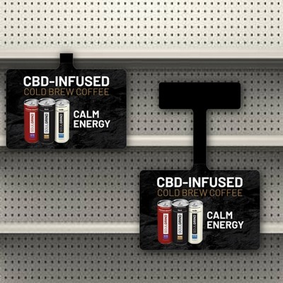 Vinyl Shelf Talker (4.1875"x3") Rectangle part is 2x3"