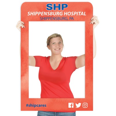 Selfie Frame 36" w x 45.5" h Corrugated Plastic